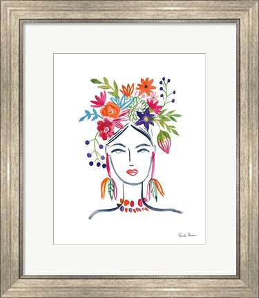 Framed Flower Girl II Print