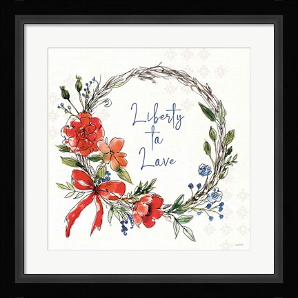 Framed Americana Mood VI Print