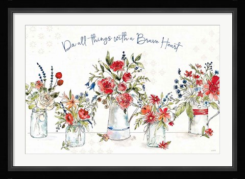 Framed Americana Mood I Print