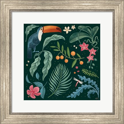 Framed Jungle Love III Print