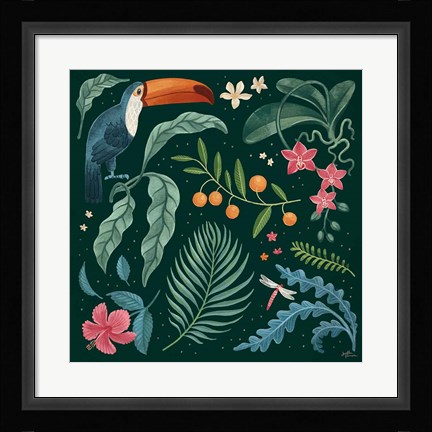 Framed Jungle Love III Print