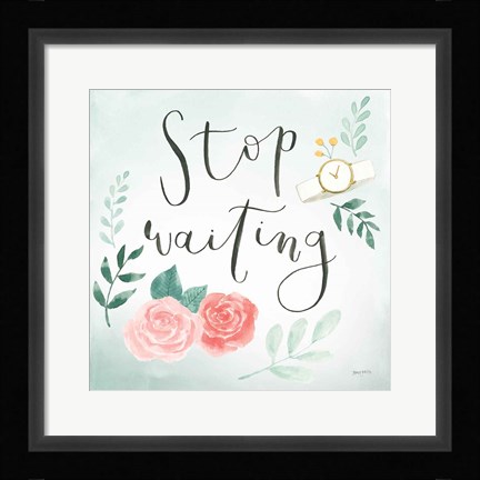 Framed Chase Dreams II Green Print