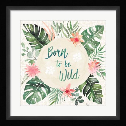 Framed Paradise Petals IV Print