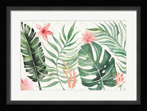 Framed Paradise Petals I Print