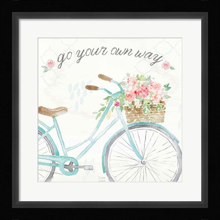 Framed Boho Ride II no Eiffel Tower Print