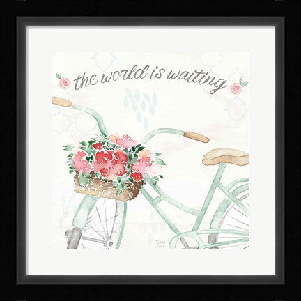Framed Boho Ride III no Eiffel Tower Print