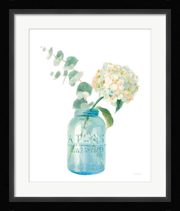 Framed Floursack Home VI on White Print