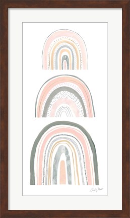 Framed Boho Rainbow VI Print