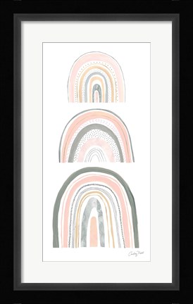 Framed Boho Rainbow VI Print