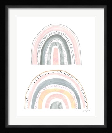 Framed Boho Rainbow III Print