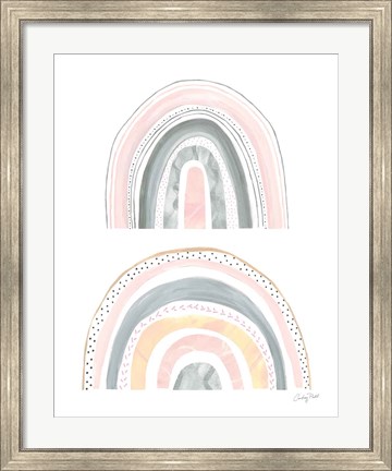 Framed Boho Rainbow III Print