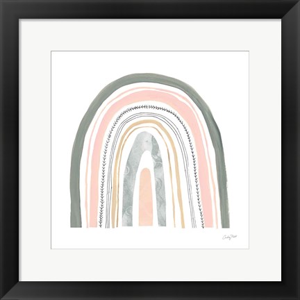Framed Boho Rainbow II Print