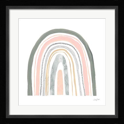 Framed Boho Rainbow II Print