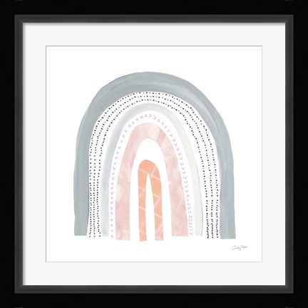 Framed Boho Rainbow I Print