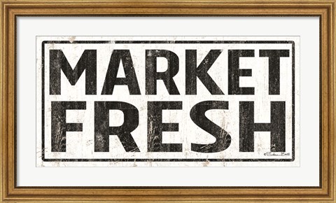 Framed Market Fresh Print