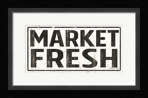 Framed Market Fresh Print