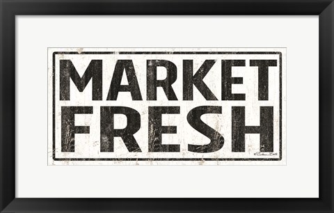 Framed Market Fresh Print
