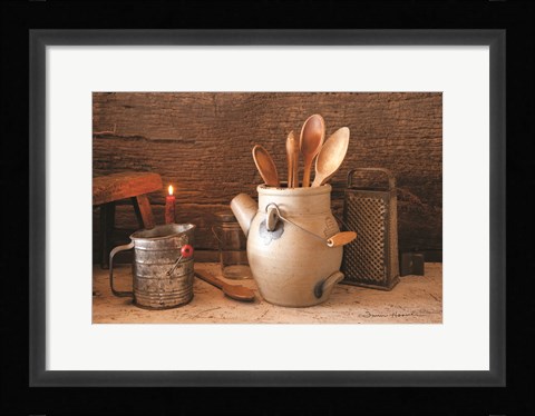 Framed Grandma's Kitchen Tools Print