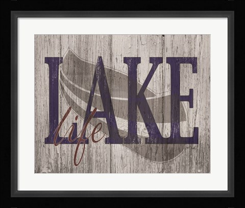 Framed Lake Life Print