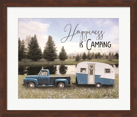 Framed Spring Camping II Print