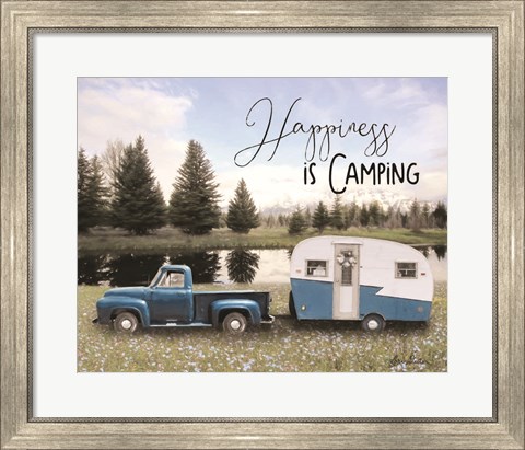 Framed Spring Camping II Print