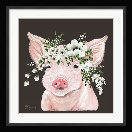 Framed Poppy the Pig Print