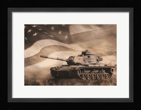 Framed Liberator Tank Print