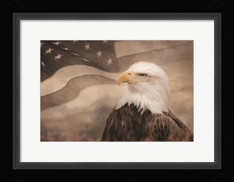 Framed US Symbols Print