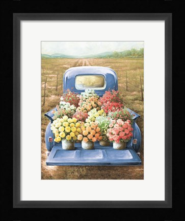 Framed Flowers for Sale Print