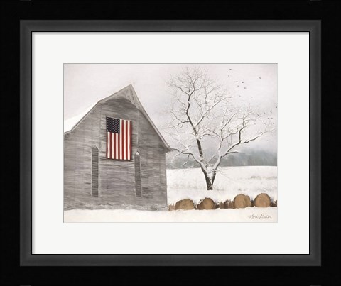 Framed Old Glory Print
