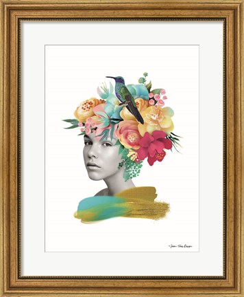 Framed Girl and the Paradise Print