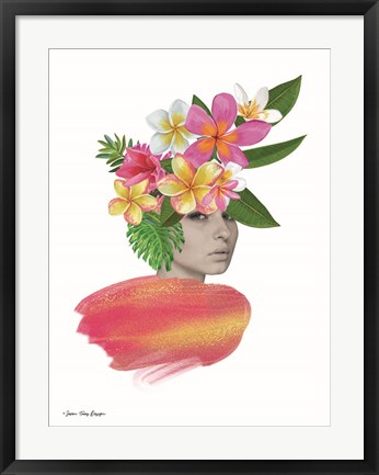 Framed Tropical Girl Print