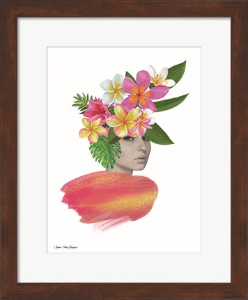 Framed Tropical Girl Print