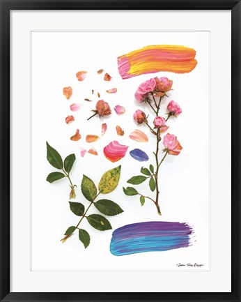 Framed Flowers and the Paint Print
