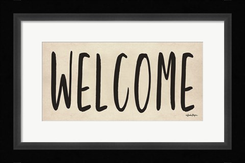 Framed Welcome Print