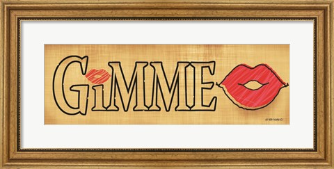 Framed Gimme Kiss Print