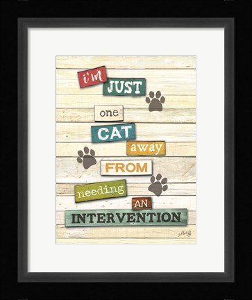 Framed Cat Intervention Print