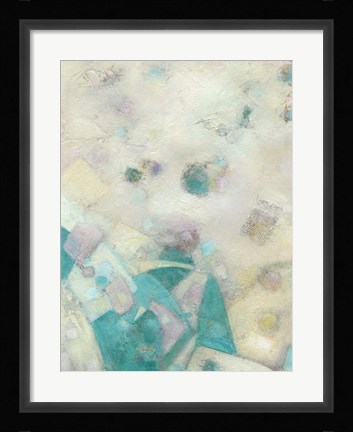 Framed Turquoise Celebration I Print