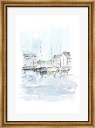 Framed New England Port II Print