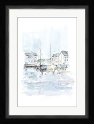 Framed New England Port II Print