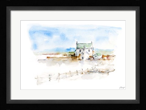 Framed Prairie Farmhouse II Print