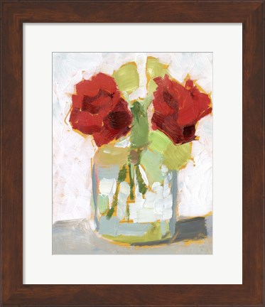 Framed Cut Roses II Print
