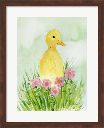 Framed Baby Spring Animals III Print
