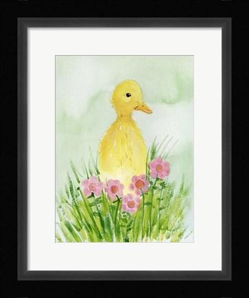 Framed Baby Spring Animals III Print