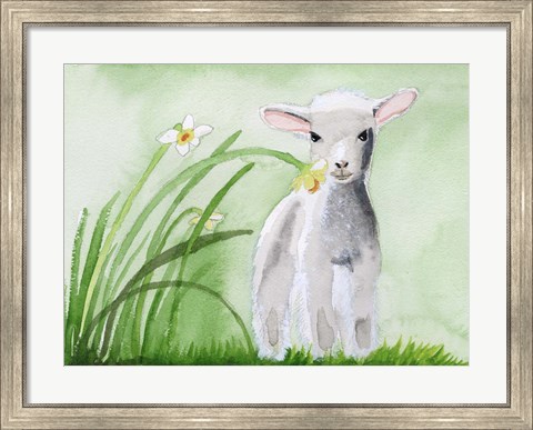 Framed Baby Spring Animals IV Print