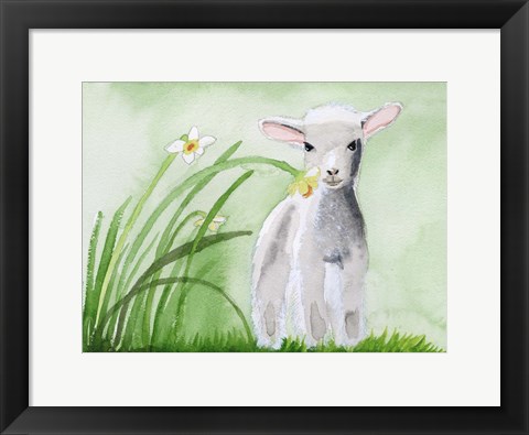 Framed Baby Spring Animals IV Print