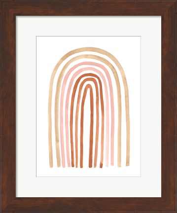 Framed Terre Cotta Rainbow II Print