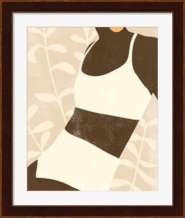 Framed Sunbathers II Print