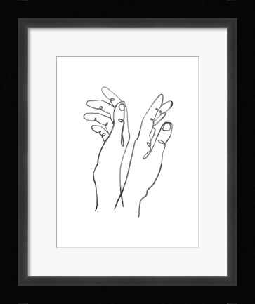 Framed Hand Gestures II Print