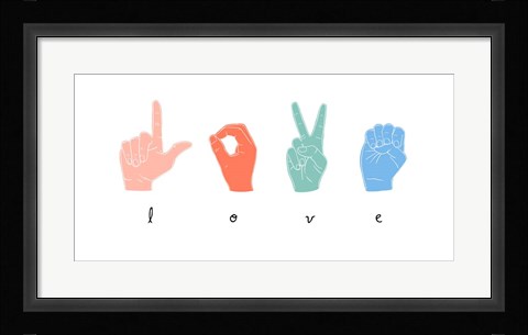 Framed Love Languages III Print